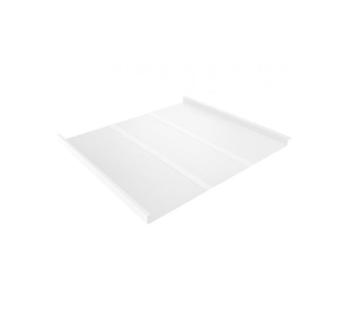 Купить фальц двойной стоячий Line 0,5 Velur20 с пленкой на замках RAL 9003 сигнальный белый 