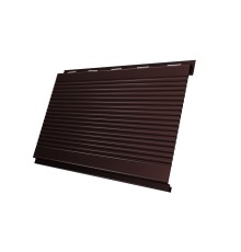 Вертикаль 0,2 gofr 0,5 Velur20 с пленкой RAL8017 шоколад