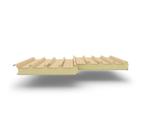 Купить сэндвич-панели для кровли с наполнителем пенополиизоцианурат, толщина 120 мм, Полиэстер RAL1014 