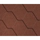 Купить мягкую черепицу "Натур" красная, 3м2 