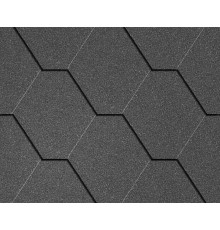 Мягкая черепица "Натур" угольно-серый, 3м2