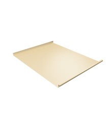 Фальц двойной стоячий 0,45 PE с пленкой на замках RAL 1014 слоновая кость