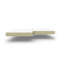 Сэндвич-панели стеновые с наполнителем из пенополиизоцианурата толщиной 120 мм, Ширина-1190 мм, Полиэстер RAL9003