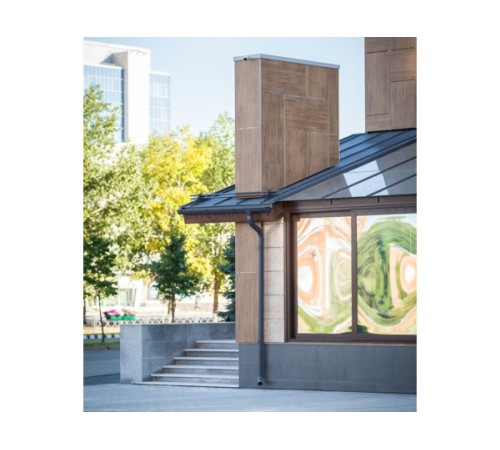 Купить фальц двойной стоячий Line 0,5 Atlas с пленкой на замках RAL 6005 зеленый мох 