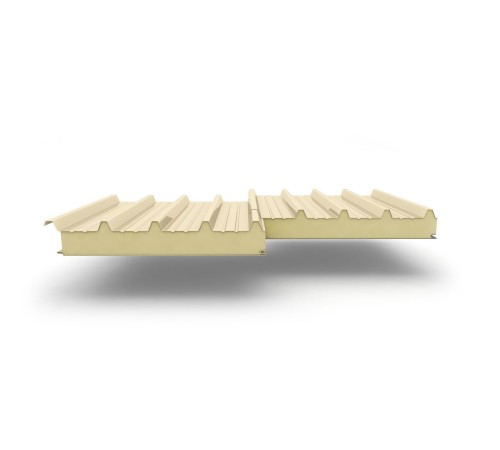 Купить сэндвич-панели для кровли с наполнителем пенополиизоцианурат, толщина 200 мм, Полиэстер RAL1015 