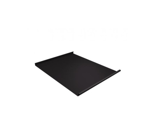 Купить фальц двойной стоячий 0,5 GreenCoat Pural Matt с пленкой на замках RR 32 темно-коричневый (RAL 8019 серо-коричневый) 