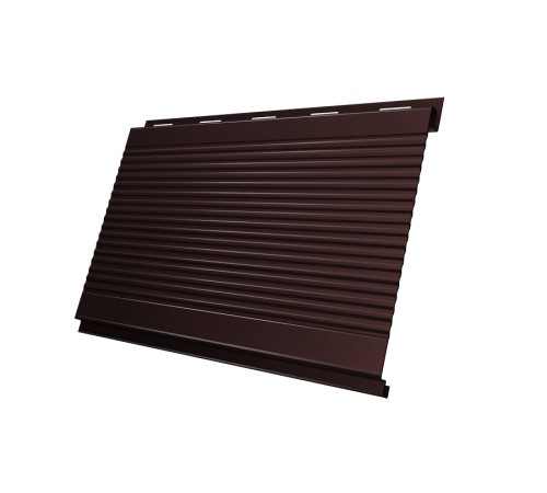 Купить вертикаль 0,2 gofr 0,5 Satin с пленкой RAL8017 шоколад 