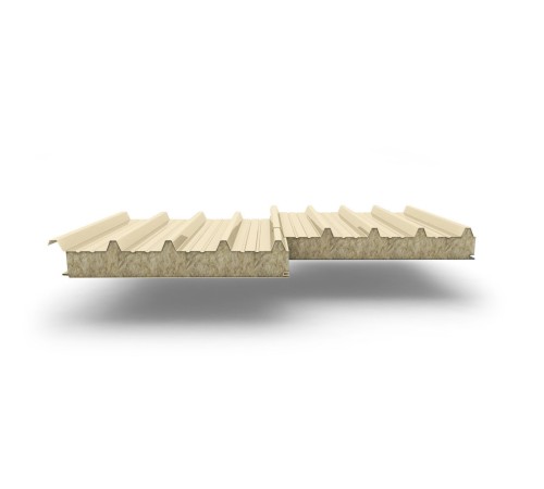 Купить сэндвич-панели для кровли с наполнителем минеральная вата, ТУ, толщина 150 мм, Полиэстер RAL1015 