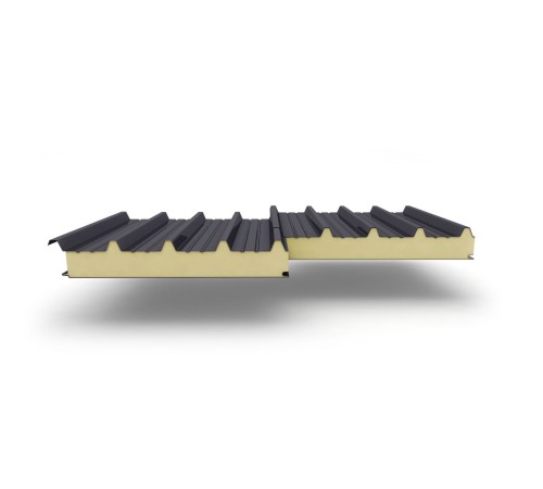 Купить сэндвич-панели для кровли с наполнителем пенополиизоцианурат, толщина 200 мм, Полиэстер RAL7024 