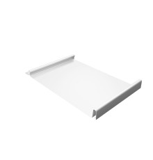 Кликфальц 0,7 PE с пленкой на замках RAL 9003 сигнальный белый