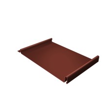 Кликфальц 0,5 Velur20 с пленкой на замках RAL 8004 терракота