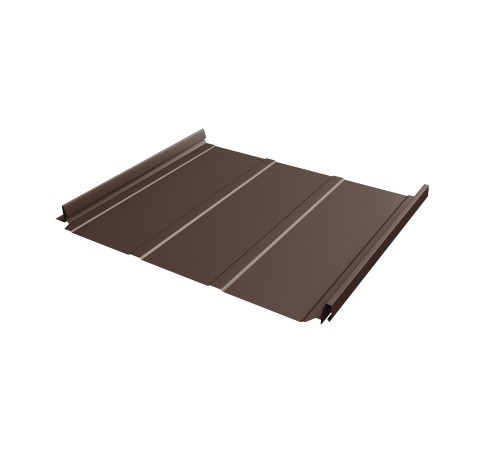 Купить кликфальц Pro Line 0,45 Drap с пленкой на замках RAL 8017 шоколад 