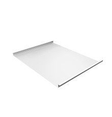 Фальц двойной стоячий 0,45 PE с пленкой на замках RAL 9003 сигнальный белый