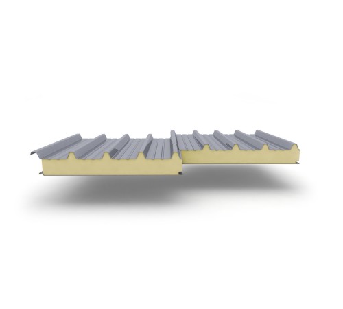 Купить сэндвич-панели для кровли с наполнителем пенополиизоцианурат, толщина 50 мм, Полиэстер RAL9006 