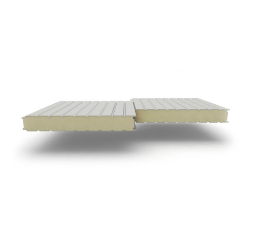 Купить сэндвич-панели стеновые с наполнителем из пенополиизоцианурата толщиной 220 мм, Ширина- 1190 мм, Полиэстер RAL7035 