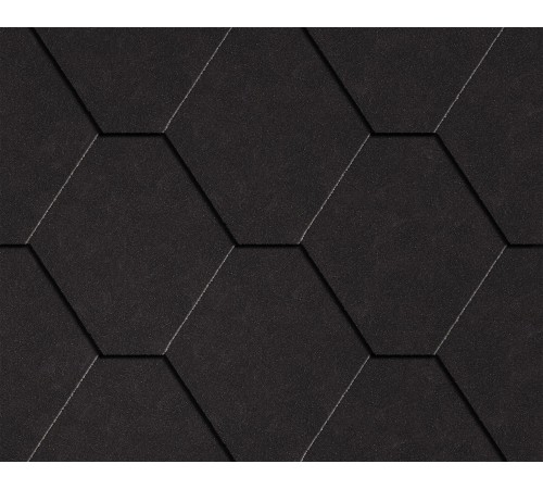 Купить мягкую черепицу "Натур" граф-черный, 3м2 