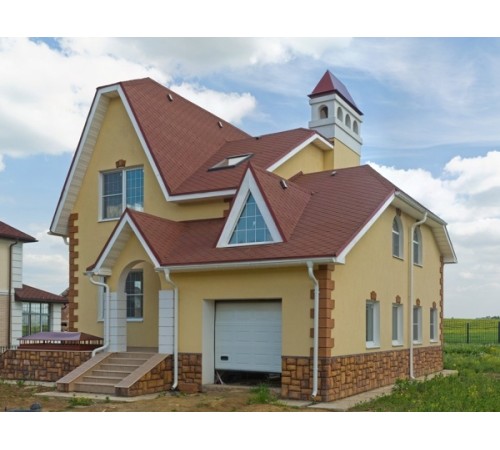 Купить мягкую черепицу "Натур" граф-черный, 3м2 