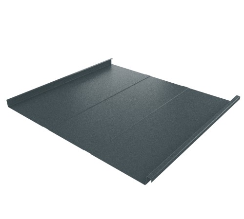 Купить фальц двойной стоячий Line 0,5 Стальной бархат с пленкой на замках RAL 7016 