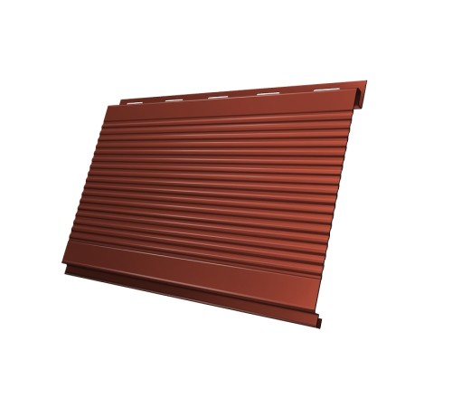 Купить вертикаль 0,2 gofr 0,5 Velur20 с пленкой RAL8004 терракота 