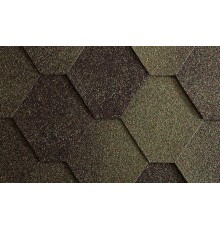 Мягкая черепица "Антик", зеленый, 3м2
