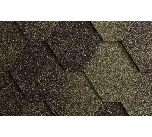 Купить мягкую черепицу "Антик", зеленый, 3м2 