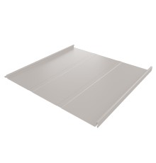 Фальц двойной стоячий Line 0,5 GreenCoat Pural с пленкой на замках RR 21 светло-серый (RAL 7040 серое окно)