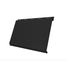 Вертикаль 0,2 gofr 0,5 Velur20 с пленкой RAL9005 черный