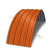 Арочный профнастил окрашенный Н60-0.7 цена за м2.