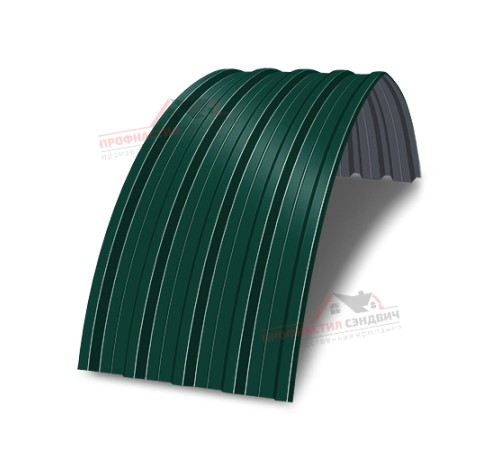 Купить арочный профнастил окрашенный Н60-0.8 цена за м2. 