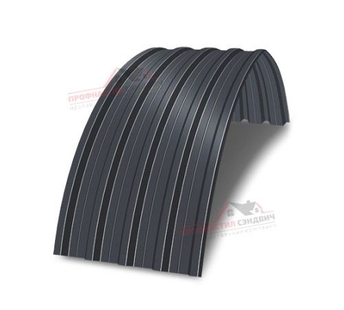Купить арочный профнастил окрашенный Н60-0.6 цена за м2. 