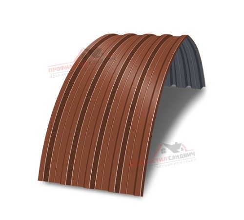 Купить арочный профнастил окрашенный Н60-0.6 цена за пог.м. 