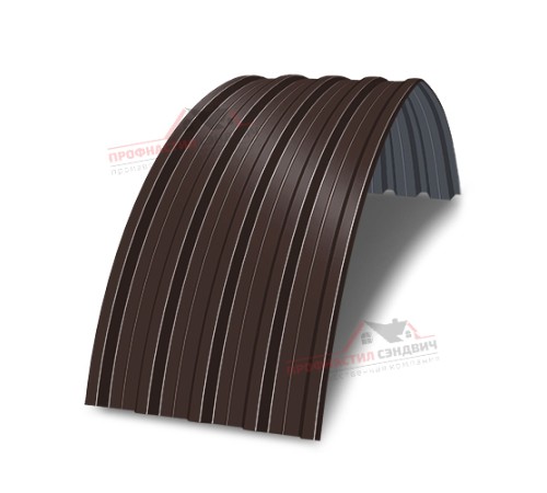 Купить арочный профнастил окрашенный Н60-0.9 цена за пог.м. 