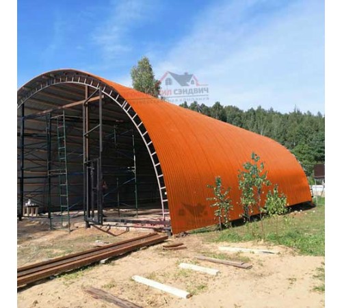 Купить профнастил МП10ПГ-0.5, Ширина-1100, Полиэстер RAL2004 