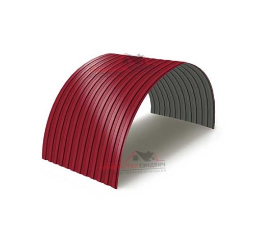 Купить профнастил МП10ПГ-0.45, Ширина-1100, Полиэстер RAL3003 