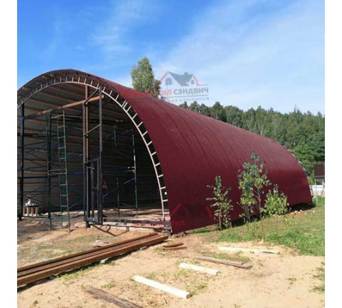 Купить профнастил МП10ПГ-0.4, Ширина-1100, Полиэстер RAL3005 