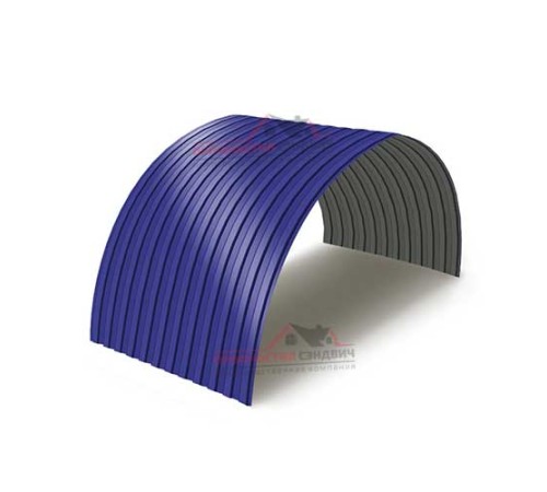 Купить профнастил МП10ПГ-0.5, Ширина-1100, Полиэстер RAL5002 