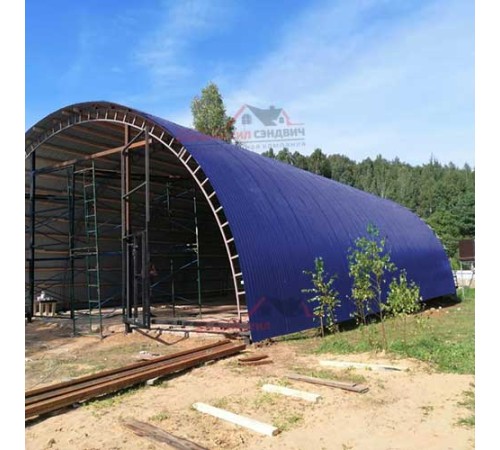 Купить профнастил МП10ПГ-0.5, Ширина-1100, Полиэстер RAL5002 