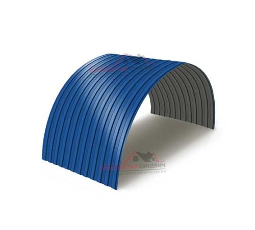 Купить профнастил МП10ПГ-0.45, Ширина-1100, Полиэстер RAL5005 