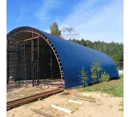 Купить профнастил МП10ПГ-0.45, Ширина-1100, Полиэстер RAL5005 