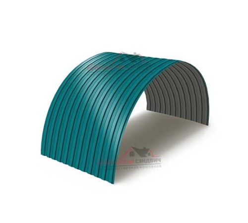 Купить профнастил МП10ПГ-0.45, Ширина-1100, Полиэстер RAL5021 