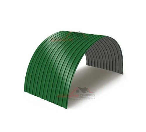 Купить профнастил МП10ПГ-0.7, Ширина-1100, Полиэстер RAL6002 