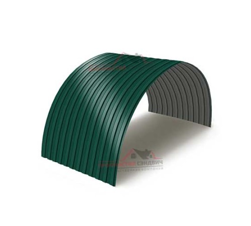 Купить профнастил МП10ПГ-0.4, Ширина-1100, Полиэстер RAL6005 