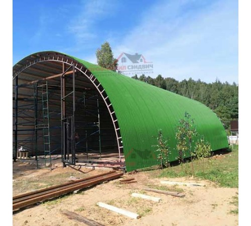 Купить профнастил МП10ПГ-0.5, Ширина-1100, Полиэстер RAL6018 