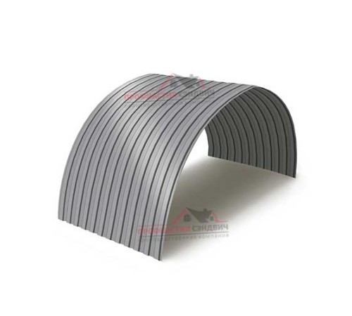 Купить профнастил МП10ПГ-0.45, Ширина-1100, Полиэстер RAL7004 