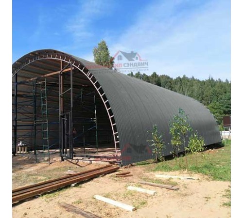 Купить профнастил МП10ПГ-0.45, Ширина-1100, Полиэстер RAL7005 