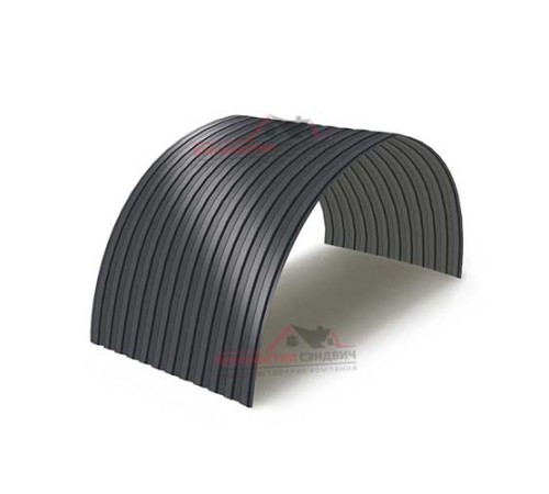 Купить профнастил МП10ПГ-0.5, Ширина-1100, Полиэстер RAL7024 