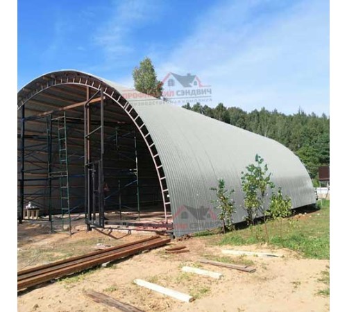 Купить профнастил МП10ПГ-0.5, Ширина-1100, Полиэстер RAL7035 