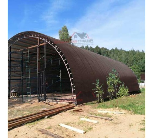 Купить профнастил МП10ПГ-0.45, Ширина-1100, Полиэстер RAL8017 