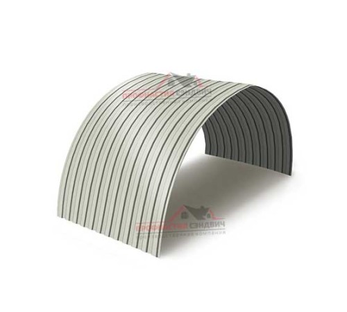 Купить профнастил МП10ПГ-0.45, Ширина-1100, Полиэстер RAL9002 