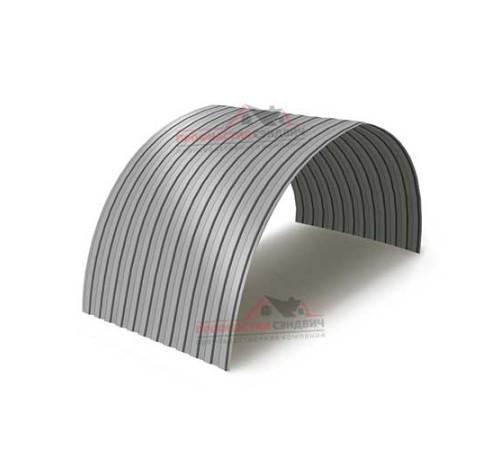 Купить профнастил МП10ПГ-0.45, Ширина-1100, Полиэстер RAL9006 